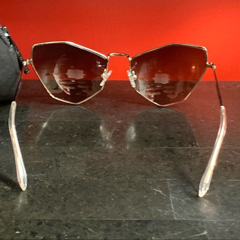KENDALL + KYLIE Metal Cat-Eye Sunglasses BRAND NEW! Jenner $160 RETAIL - Picture 15 of 16